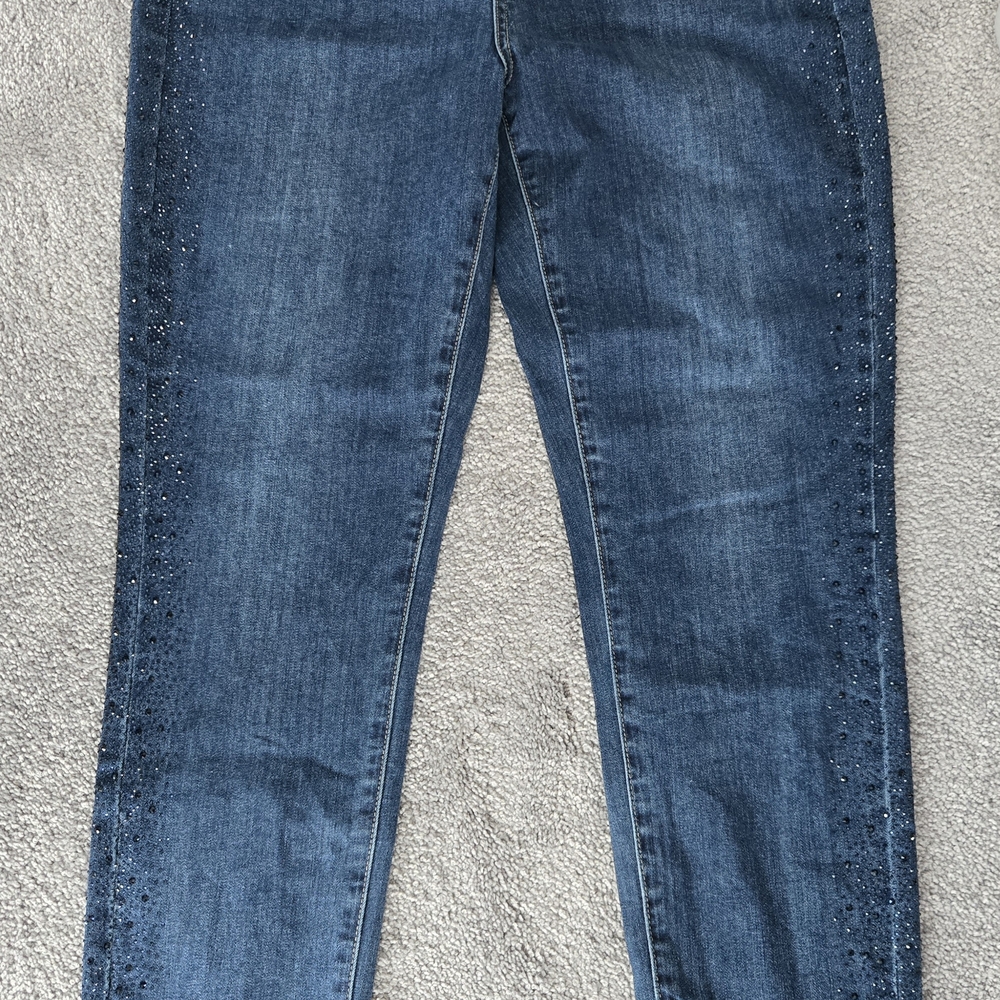 CHARLIE B Women's Dark Blue Skinny Jeans